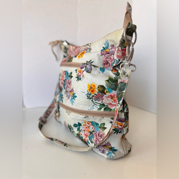 LATICO Ny Floral Boho Zipper Crossbody Shoulder Bag Purse - Picture 3 of 10